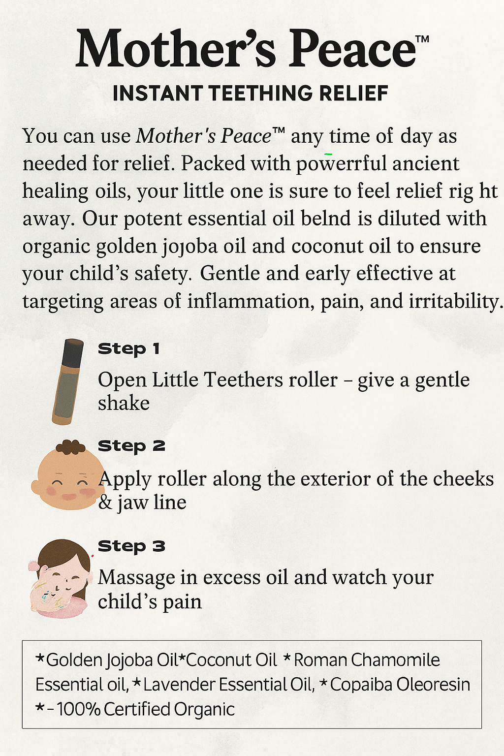 Mother’s Peace™ – Instant Teething Relief
